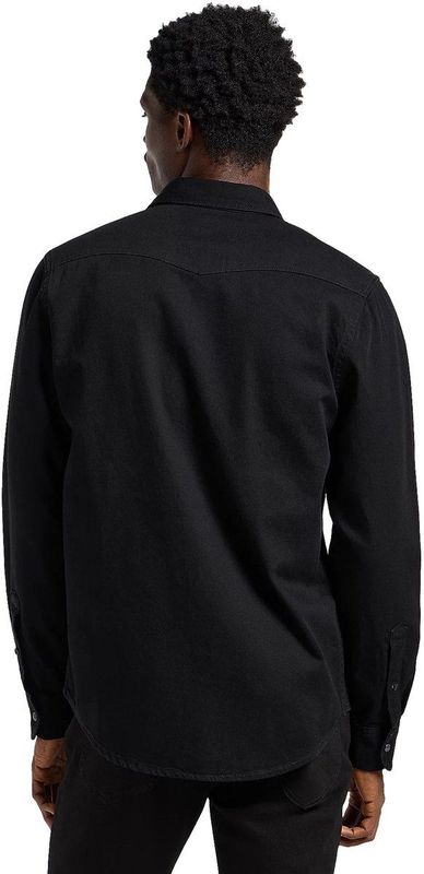 Lee - Regular Western - Overhemd - Zwart - 100% Katoen, Lange Mouwen, Twee Borstzakken