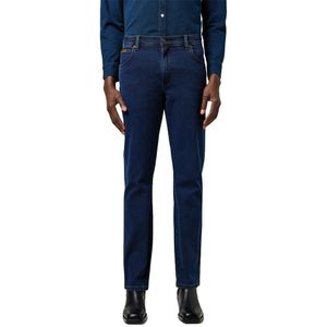 Wrangler - Texas - Jeans - Blauw - Free to Stretch-denim