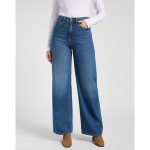 Lee - Stella - Dames Wide Leg Jeans - Ink Pool - Denim - Palazzo Model