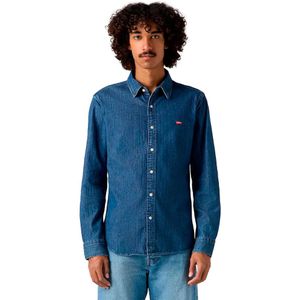 Denim overhemd, slim fit LEVI'S. Katoen materiaal. Maten S. Blauw kleur