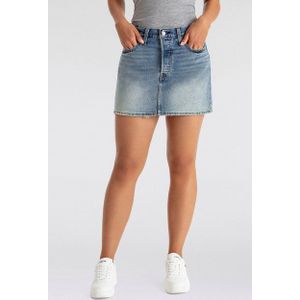 About You - Effen Minirok - Denim met Ritssluiting en Studs