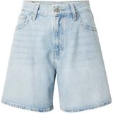 Levi's, Korte broeken, Dames, Blauw, W30, Linnen, Shorts Blauw