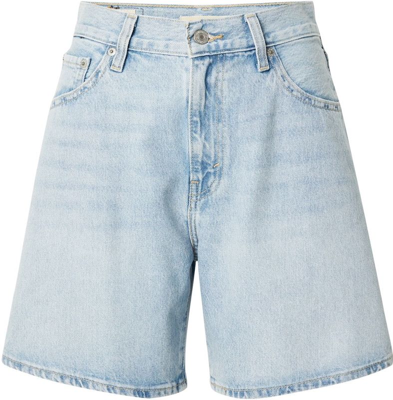 Levi's, Korte broeken, Dames, Blauw, W30, Linnen, Shorts Blauw