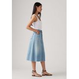 Spijkerrok - Blauw - 100% Katoen - Hoge Taille