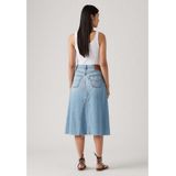 Spijkerrok - Blauw - 100% Katoen - Hoge Taille