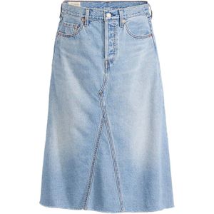 Levi's - A9316-0001 - Hoge Taille A-lijn Rok - Decon Blauw - 100% Katoen, Niet-elastisch Denim