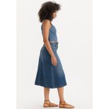 Levi's® Jeansrock HR A LINE DECON SKIRT in trendy Midi-Länge mit ausgefranster Kante