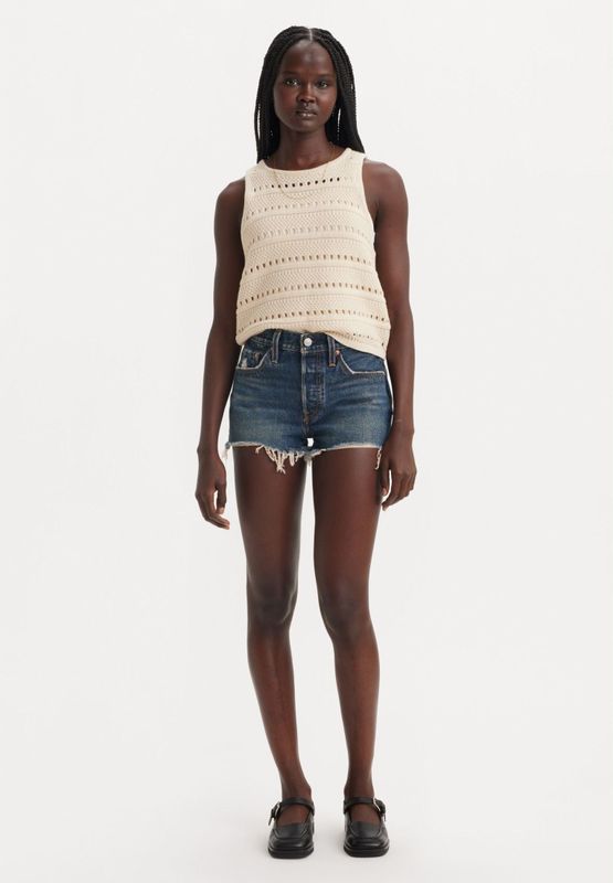 Levi´s - 501™ Original Korte Jeans - Blauw - 100% Katoen