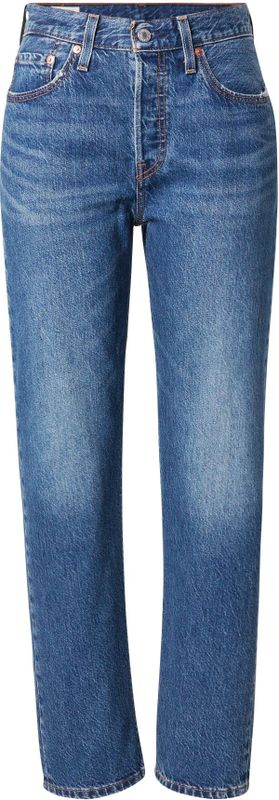 Levi's - 501 Crop Spijkerbroek - Blauw - 23% Lyocell, 77% Katoen