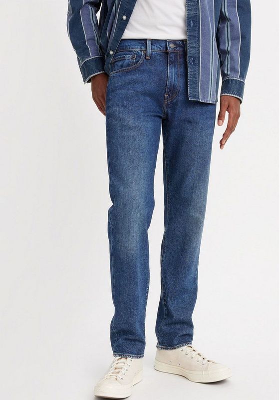 Levi's - 502 Tapered Jeans - Blauw - Katoen - Casual