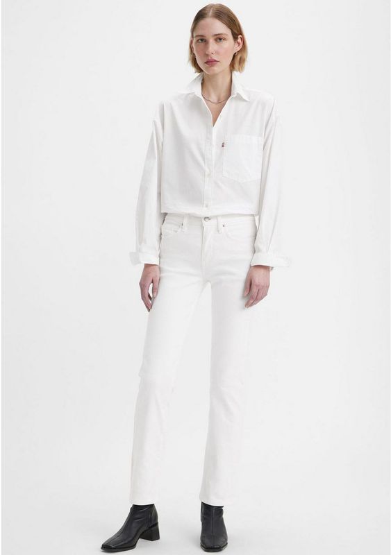 LEVI'S - Rechte Jeans 314 Shaping - Wit - Denim