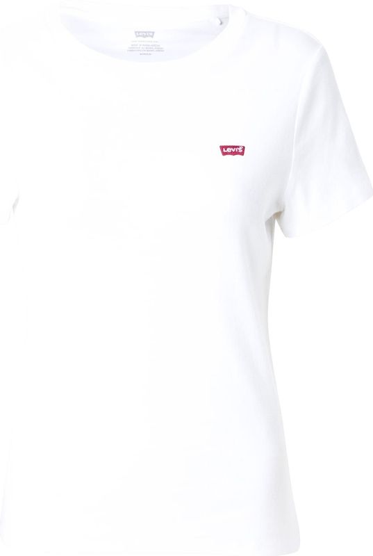 T-shirt - Wit - 100% Katoen - Getailleerd Model