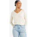 Petal - V-hals Pullover - Katoen - Relaxte Pasvorm