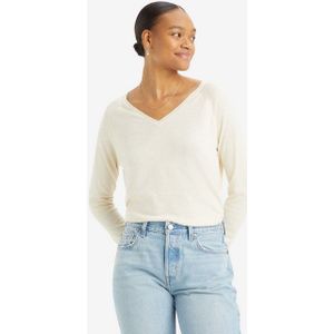 Petal - V-hals Pullover - Katoen - Relaxte Pasvorm