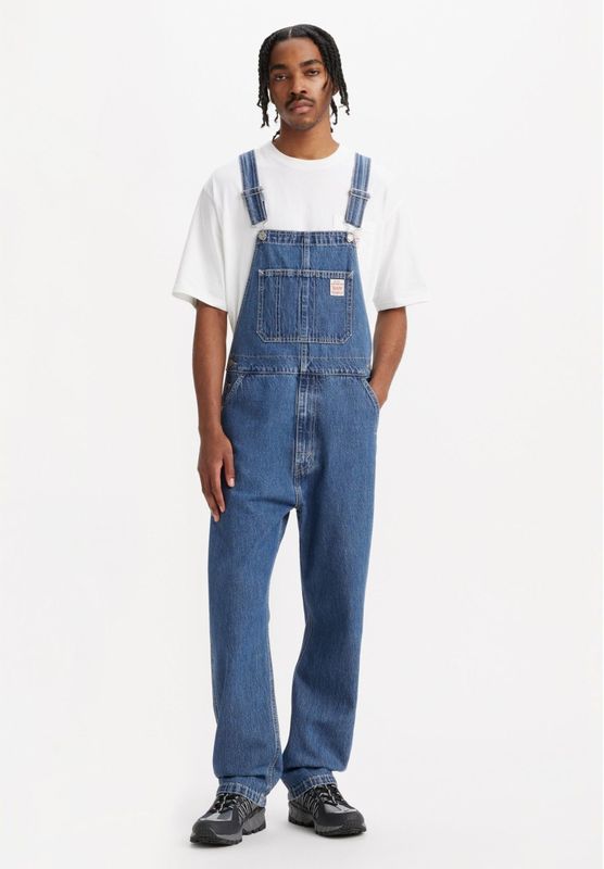 LEVI'S - Salopette - Tuinbroek - Donkerblauw - 100% Katoen, Verstelbare Schouderbandjes