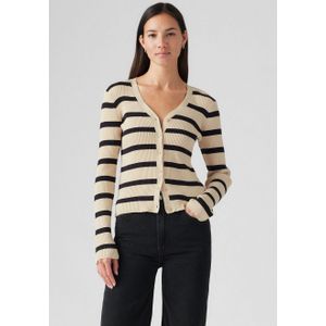 Vesten - Redwood Stripe Creme Brulee - Regular Fit - Lange Mouwen