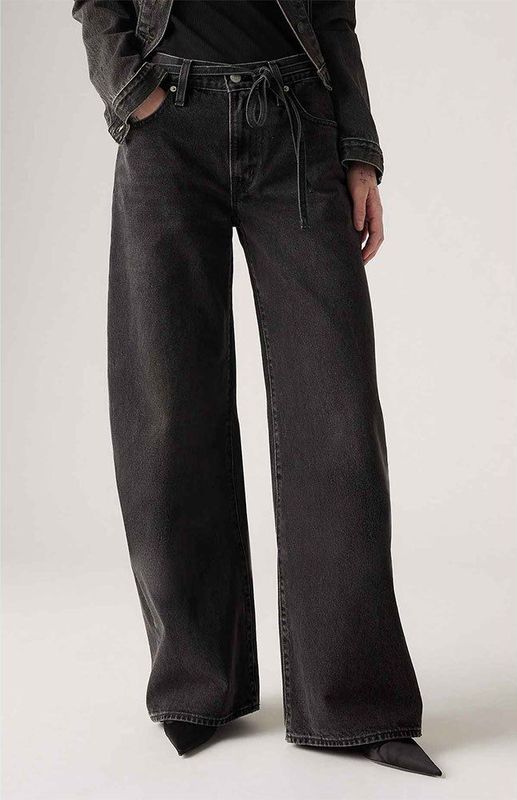 Levi's - Straight Jeans - Zwart - Denim - Oversized Pasvorm