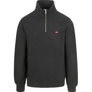 Levi´s - Original Housemark Quarter-Zip Pullover - Katoen - Zwart