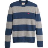 Levi's Originele Housemark sweater voor heren, Calloway Stripe Sargasso Sea, L
