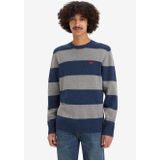 Levi's Originele Housemark sweater voor heren, Calloway Stripe Sargasso Sea, L