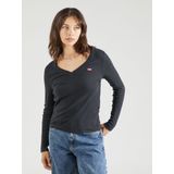 Levi's - A9330-0000 T-shirt - Zwart - Katoen - Lange Mouwen