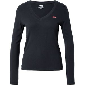 Levi's - A9330-0000 T-shirt - Zwart - Katoen - Lange Mouwen