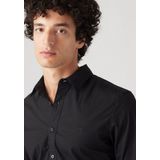 Battery Housemark - Slim Fit Overhemd - Wit - 98% Katoen, 2% LYCRA®