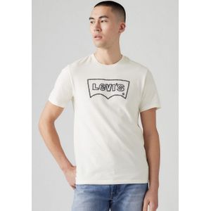 Levi's - Graphic Crewneck T-shirt - Wit - Katoen - Ronde Hals - Korte Mouwen