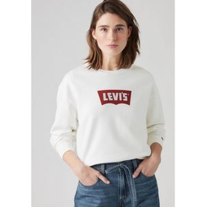 LEVI'S - Graphic Iconic Heritage Crewneck Sweatshirt - Karmijnrood - Sweatshirt