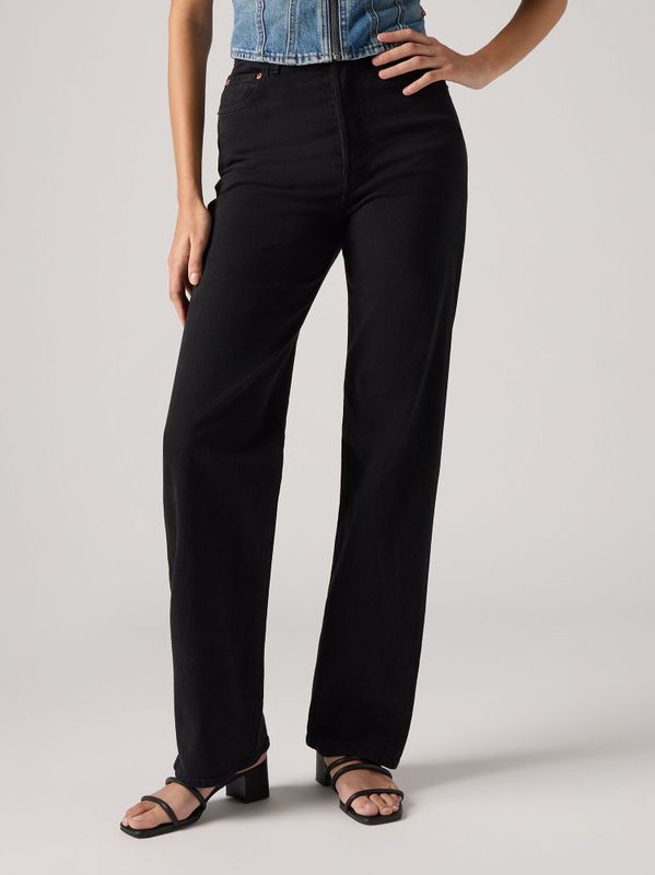 Ribcage - Full-Length Jeans - Zwart - Katoen - Denim