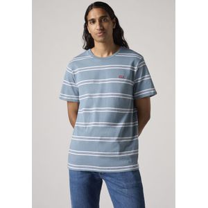 Levi's T-shirt Original Stripe Rowan Steam Blue - Größe M