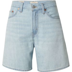 Broek 'HIGH BAGGY SHORT WHERES MY PHO IN LINEN DENIM'