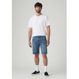 Levi's - 405 Standard - Korte Jeans - Blauw - 62% Katoen, 36% Polyester, 2% Elasthaan, Cool Technology