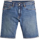 Levi's - 405 Standard - Korte Jeans - Blauw - 62% Katoen, 36% Polyester, 2% Elasthaan, Cool Technology