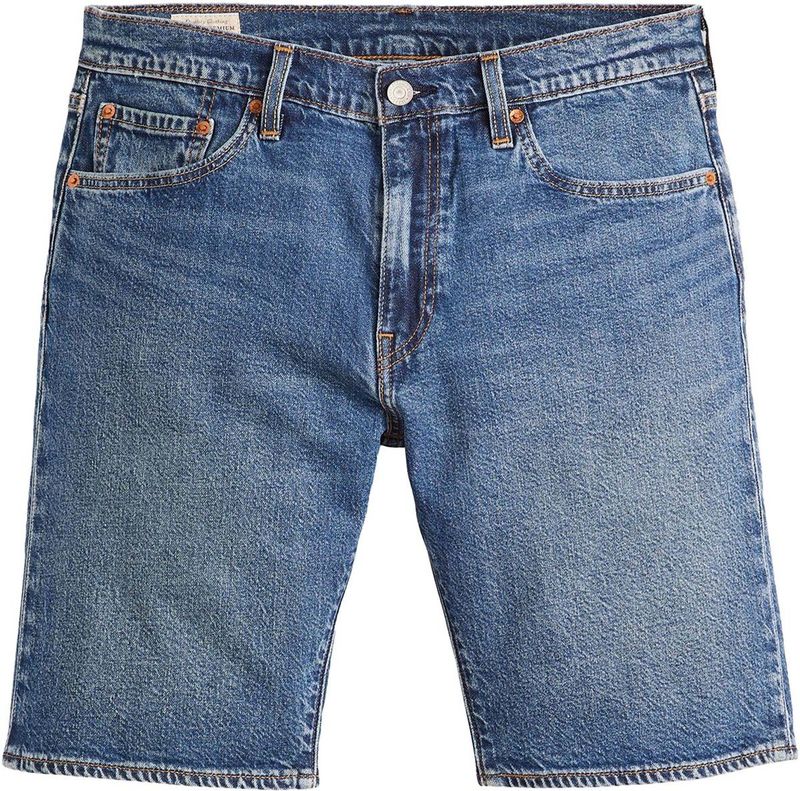 Levi's - 405 Standard - Korte Jeans - Blauw - 62% Katoen, 36% Polyester, 2% Elasthaan, Cool Technology