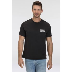 Levi's - Relaxed Fit T-shirt - Zwart - Katoen