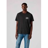 Levi's - Relaxed Fit T-shirt - Zwart - Katoen