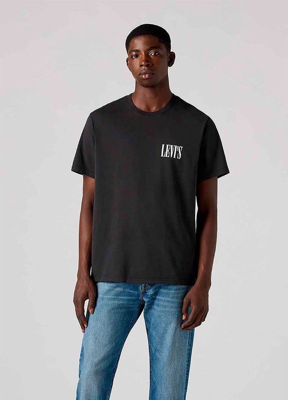 Levi's - Relaxed Fit T-shirt - Zwart - Katoen