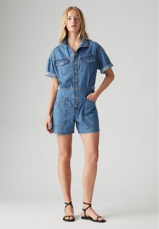 Levi's - 001WI-0002 Romper - Blauw - Katoen - Casual