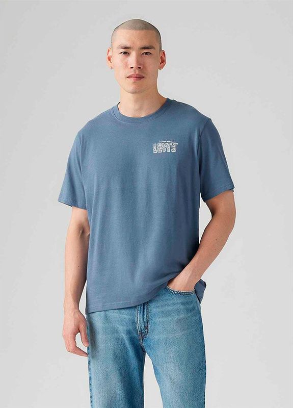LEVI'S ® Shirt  saffier / wit