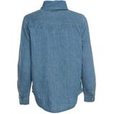 Iconic Western Shirt - Denim - Blauw - 91% Katoen, 9% Linnen