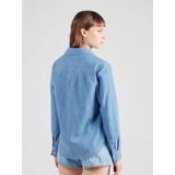 Iconic Western Shirt - Denim - Blauw - 91% Katoen, 9% Linnen