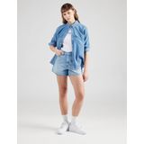 Iconic Western Shirt - Denim - Blauw - 91% Katoen, 9% Linnen