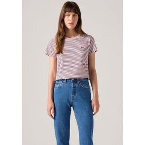 Levi's Perfect Tee Coriander Stripe Fragrant Li, Koriander Stripe Fra, L, Koriander Stripe Fra, L