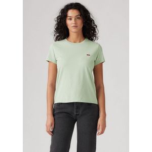 Levi's The Perfect Tee T-shirt voor dames, Silt Green., M