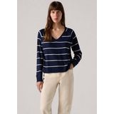 Petal - Pullover - V-hals - Grijs - 53% Polyester, 30% Viscose, 17% Polyamide