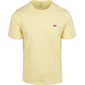 Levi's T-shirt Original Dobby - Geel - Heren - Regular Fit