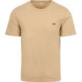 Levi's - T-Shirt Original - Beige - Katoen - Regular-Fit