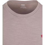 T-shirt - Mélange - Jersey - Gevoerde Zoom/Rand - Kwartmouw