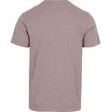 T-shirt - Mélange - Jersey - Gevoerde Zoom/Rand - Kwartmouw